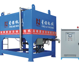 Automatic of high gradient electromagnetic separator